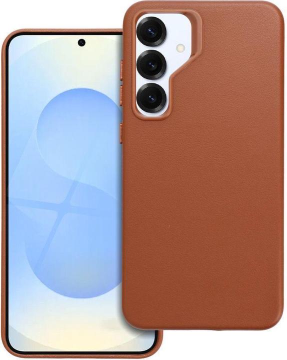 Produktbild OEM Back panel cover LEATHER MAG COVER case for SAMSUNG S25 PLUS brown