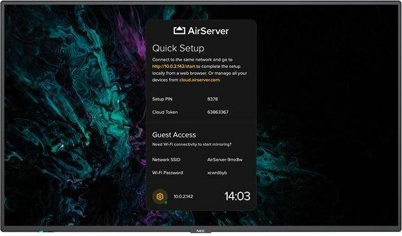 Actual product image NEC M551 AIRSERVER 55IN E-LED (3840 x 2160 Pixels, 55")