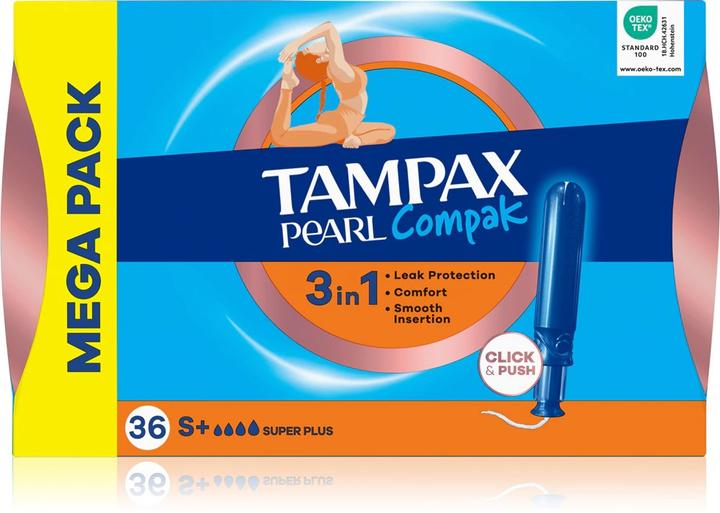 Tampax Compak Pearl Regular Tampoonid Aplikaatoriga, 36 tk (36x)