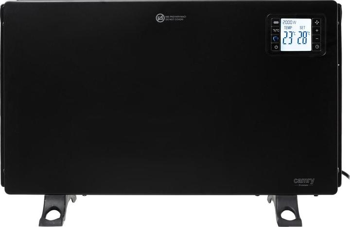 Produktbild Camry Radiator CR 7739 Convection fan heater with remote control, LCD display, Black | (2000 W)