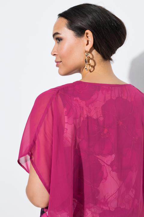 Image du produit Ulla Popken Blouse doublée, manches courtes (48)