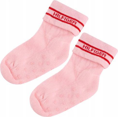 Actual product image Tommy Hilfiger Thb Baby Sock 2p Fold Over Pink Combo 701220274 002 15-18 (15 - 18)