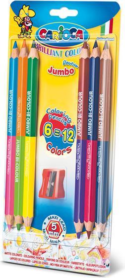 Produktbild Carioca Farbstift Bi-Color (6x)