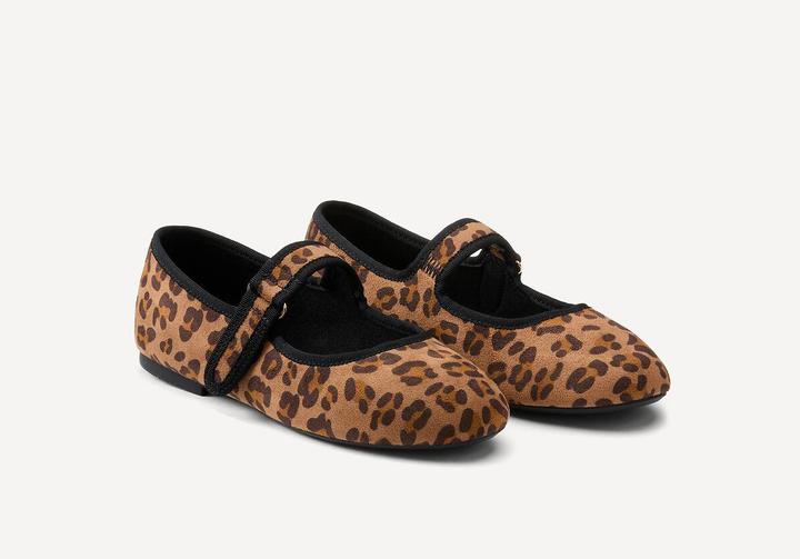Actual product image La Redoute Collections Spangenballerinas mit Leopardenmuster (36)