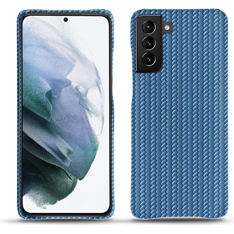 Noreve Lederschutzhülle (Samsung Galaxy S21+), Smartphone Hülle, Blau