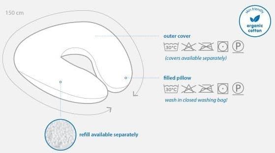 Productafbeelding Doomoo Softy -imetystyyny, klassiek lichtgrijs