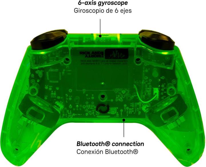 Actual product image Blade Controller Rick und Morty wireless Switch (PC, Switch, Switch Lite)
