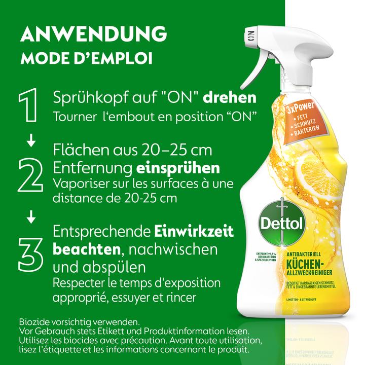 Image du produit Dettol Nettoyant tout usage avec senteur citron & citron vert