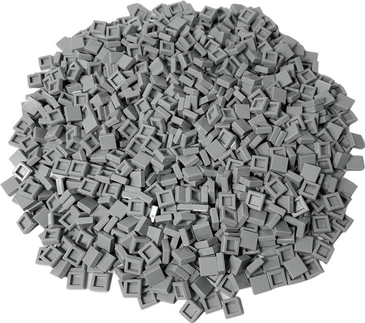 Produktbild LEGO 1x1 Fliesen Hellgrau - 50 Stück - Light bluish grey tile 3070b NEU (LEGO Zubehör)
