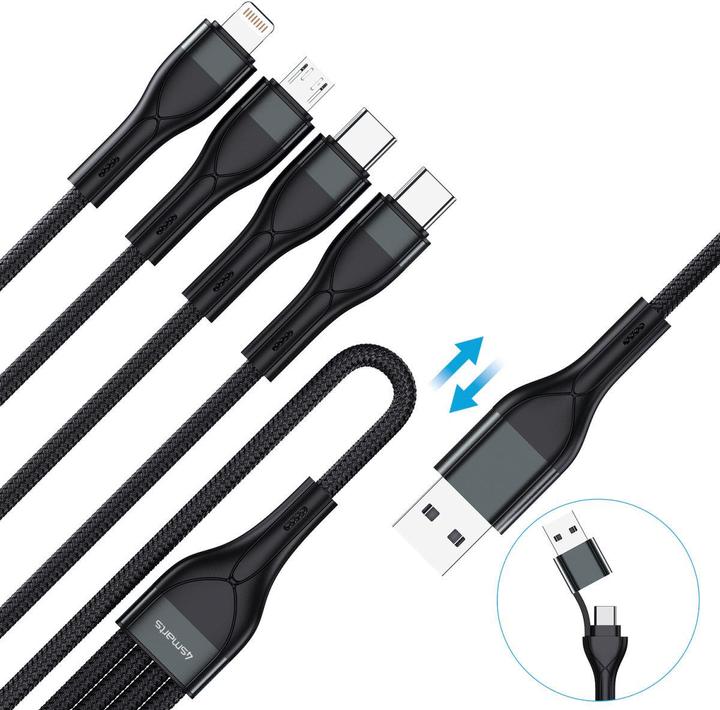 Immagine prodotto 4smarts Cavo di ricarica multiplo 4in2 (1.20 m, USB 2.0)