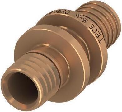 Productafbeelding TECE TECEflex koppeling 16 x 16 mm brons 706216 (Pijpkoppeling)