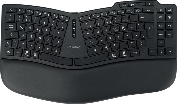 Produktbild Kensington Pro Fit® Ergo Kabellose Tastatur KB675 EQ TKL wiederaufladbar (DE, Kabellos, Kabelgebunden)