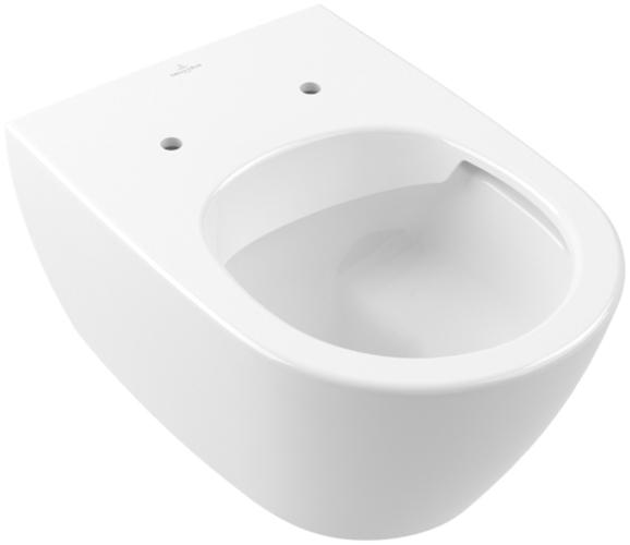 Actual product image Villeroy & Boch Subway 2.0 DirectFlush low-level WC, open splash rim, white, wall-mounted with coating.