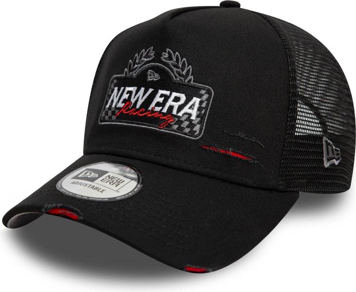 Produktbild New Era Mesh Trucker Cap - Motorsport Racing Schwarz (One Size)