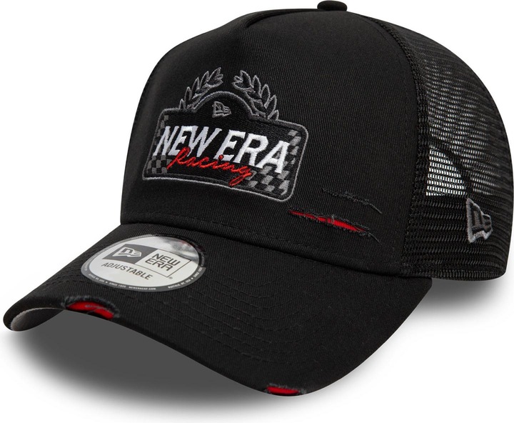 Actual product image New Era Mesh Trucker Cap - Motorsport Racing Schwarz (One size)