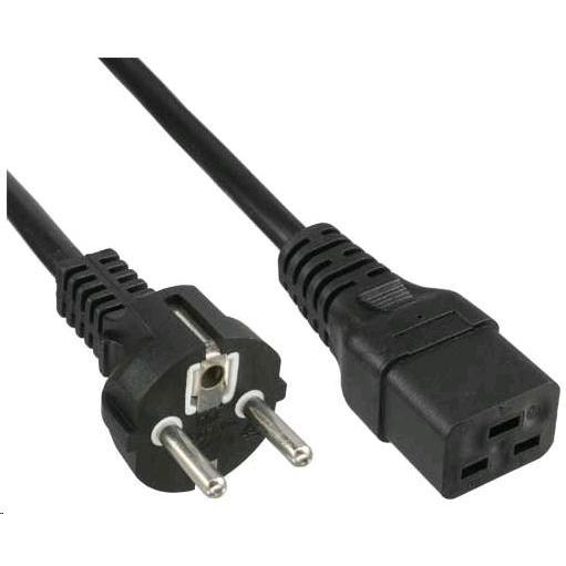 PremiumCord KPSPA stroomkabel Zwart CEE7/7 C19 coupler (3 m), Stroomkabel, Zwart