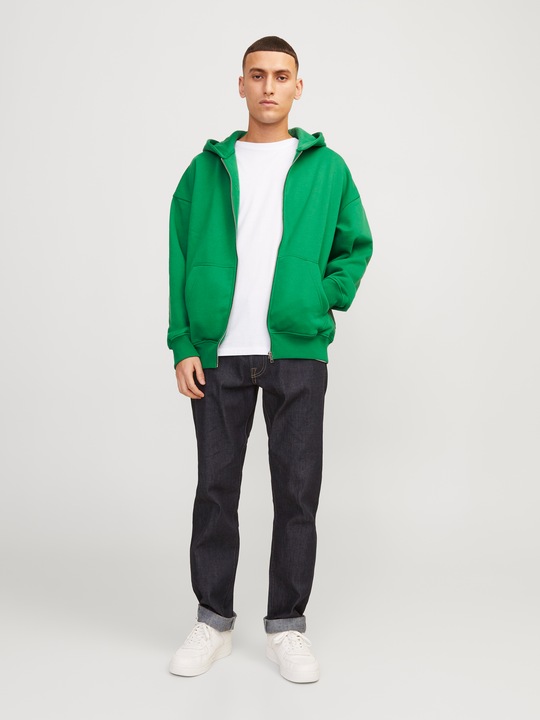 Produktbild Jack & Jones Plain Zip hoodie Kapuzenpullover mit Reissverschluss (M)