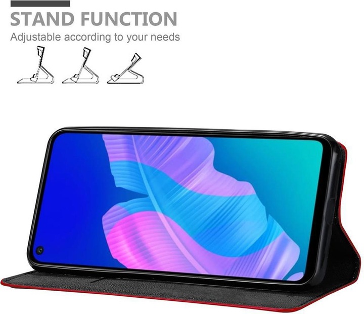 Actual product image Cadorabo Book Invisible Magnet Cover (Huawei P40 Lite E)