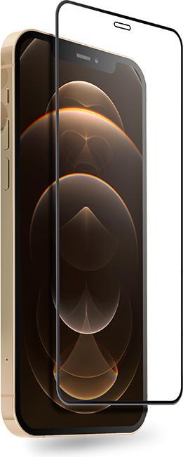 Actual product image Crong Antibacterial 3D Armor Glass 9H Tempered Glass Full Screen iPhone 12 Pro Max + Mounting Frame (1 pcs., Apple iPhone 12 Pro Max)