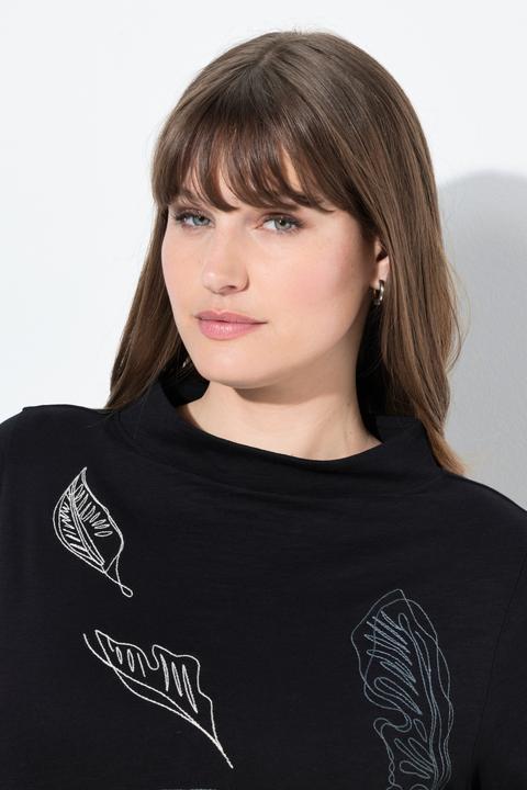 Produktbild Ulla Popken Longshirt, Stickerei, Stehkragen, Langarm (46, 48)