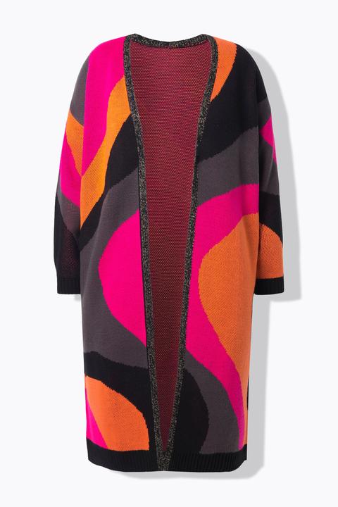 Produktbild Angel of Style Long-Strickjacke, Feinstrick, Colormuster, offene Form (54, 56)