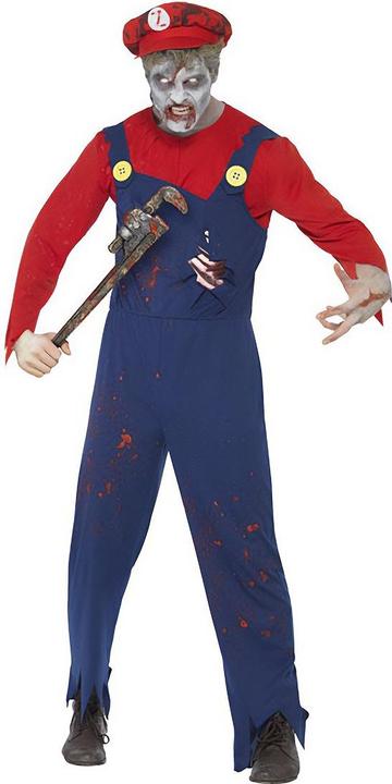 Produktbild Smiffys Zombie - Klempner Mario (L)