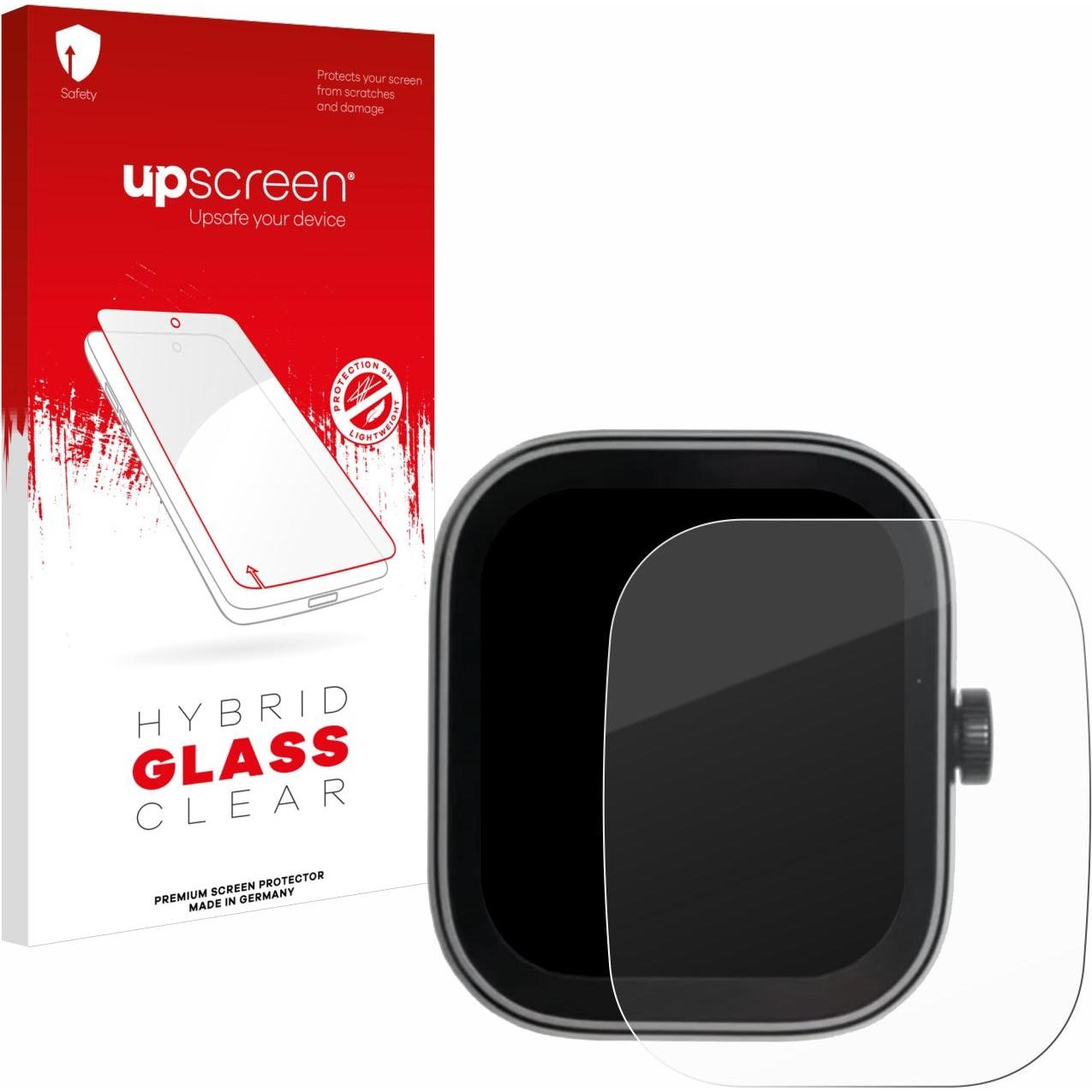 upscreen Scratch Shield Panzerglasfolie, Smartwatch Schutzfolie, Transparent