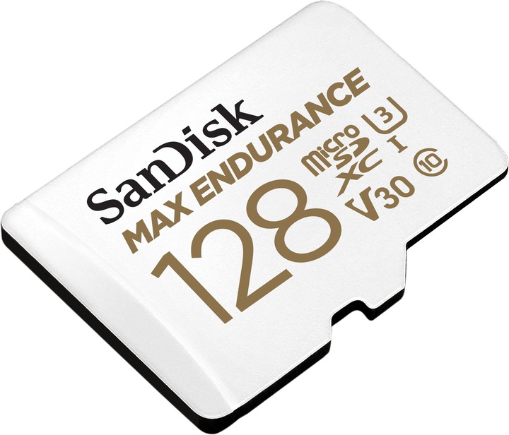 Productafbeelding SanDisk Maximaal uithoudingsvermogen (128 GB, microSDXC, U3, UHS-I)