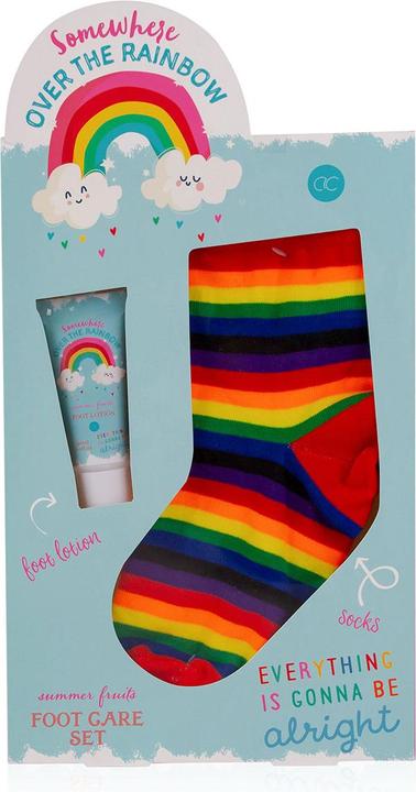 Image du produit Accentra Set de soin des pieds OVER THE RAINBOW dans un coffret cadeau, comprenant une lotion pour les pieds (Kit de soins capillaires)