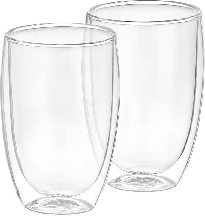 Cheffinger 2er Set Gläser 350ml Doppelwandig (0.35 l, 2x)