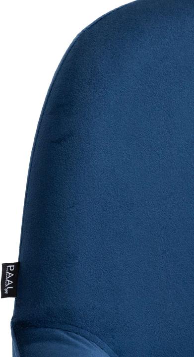 Produktbild CLP Barhocker Braga Samt chrom, blau