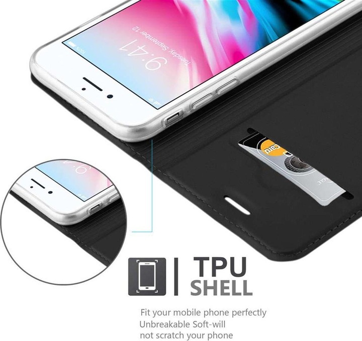 Actual product image Cadorabo Book Classy Style Cover (Apple iPhone SE (2nd Gen), Apple iPhone 7)