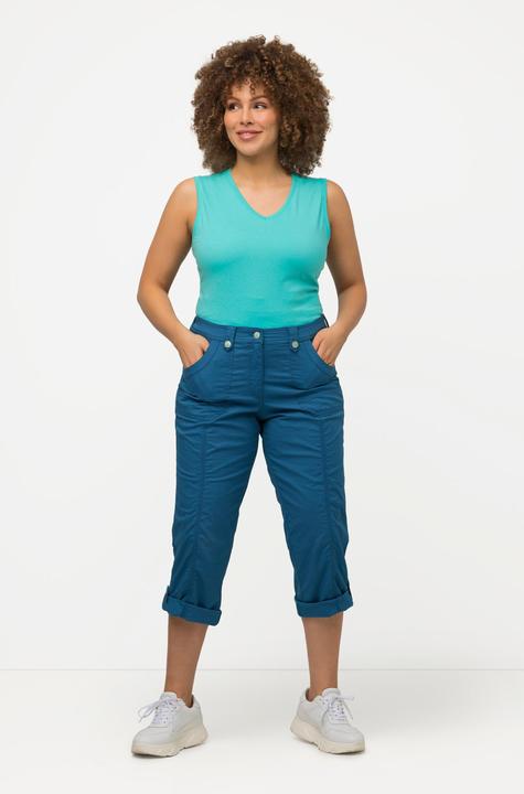 Actual product image Ulla Popken Roll-Tab Hem Stretch Cargo Pants (62)