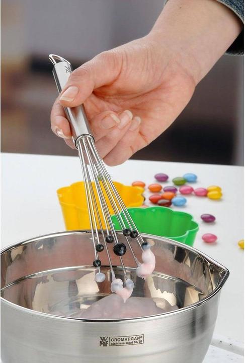 Produktbild WMF Rührblitz Schneebesen Silikonkugeln 27cm Profi Plus Edelstahl hitzebeständig