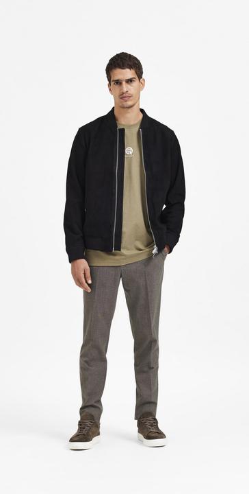 Actual product image Selected Suede bomber jacket (S)