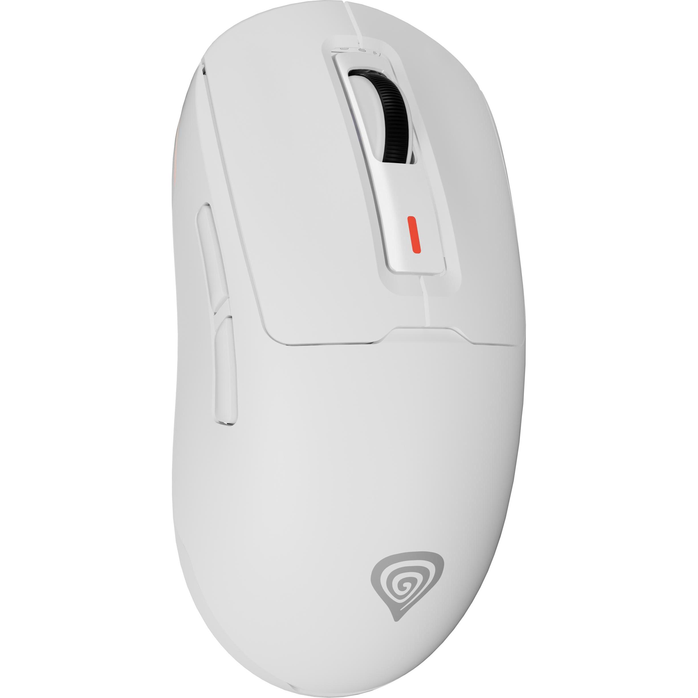 Genesis Mysz Dla Graczy Zircon 660 Pro Bezprzewodowa 26000dpi Biała Gamingowa (Kabelgebunden), Maus, Weiss