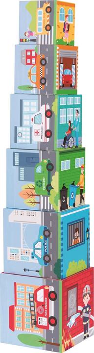 Actual product image Spielba Stacking tower with 6 cars