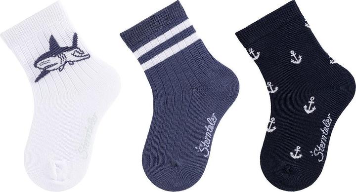 Produktbild Sterntaler Kinder Socken 3er Pack Hai (3er Pack, 23 - 26)