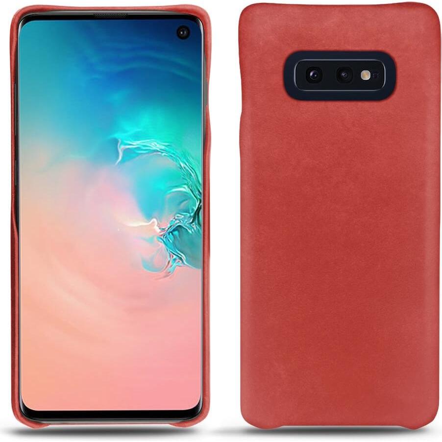 Noreve Lederschutzhülle (Samsung Galaxy S10e), Smartphone Hülle, Rot