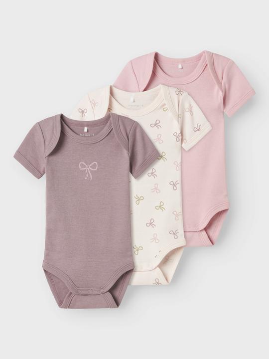 Produktbild Name it Nbfbody 3p Ss Barely Pink Bow Noos (56)