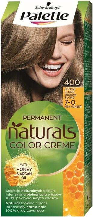Produktbild Schwarzkopf Palette - Permanent Naturals Color Creme Hair Dye with Honey & Argan Oil 400 (7-0) Medium B (400)