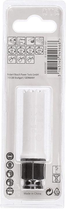Immagine prodotto Bosch Professional Zubehör Sega a tazza Progressor per legno e metallo, 17 mm (17 millimetri)
