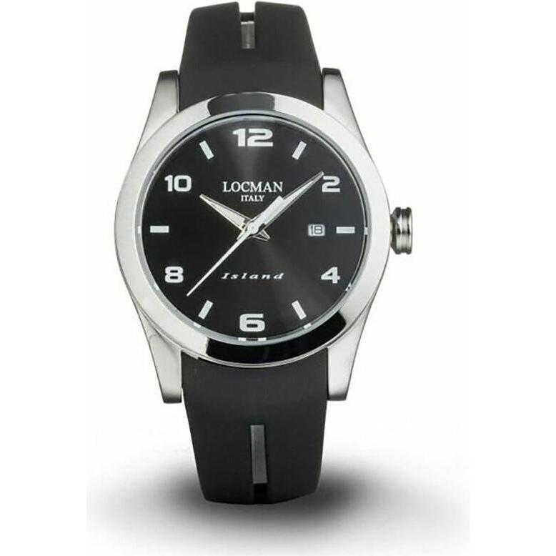 Locman, Armbanduhr, Italy Herrenuhr Island schwarz Ref. 0613A, Schwarz, (Analoguhr, 40 mm)