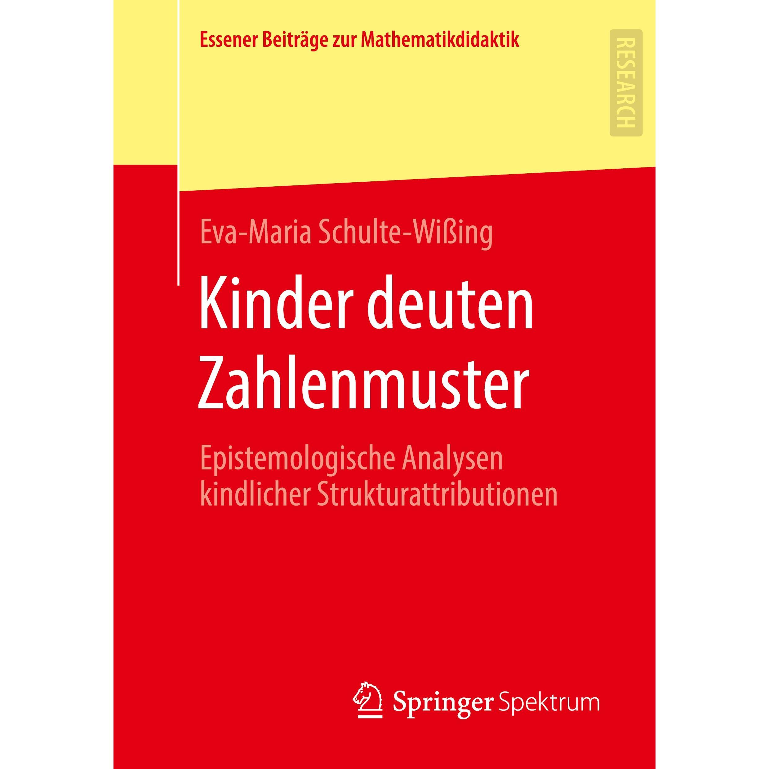 Kinder deuten Zahlenmuster, Fachbücher von Eva-Maria Schulte-Wieng
