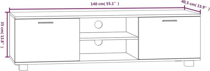 Produktbild VidaXL Giuliana (140 x 40.5 x 34.5 cm)
