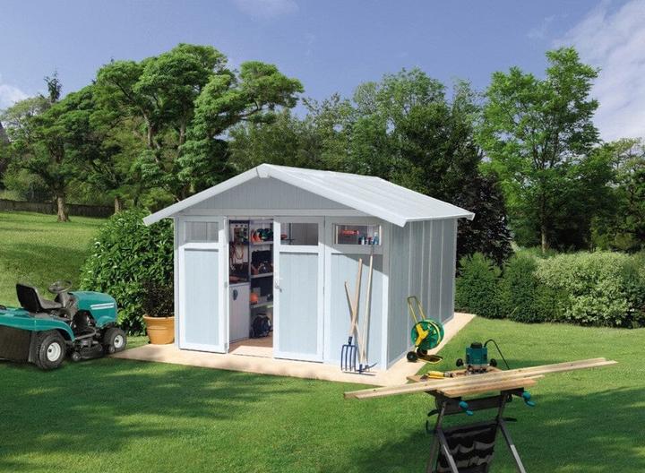 Produktbild Grosfillex Utility Gartenhaus 11m2 aus PVC (3,55x3,15m)