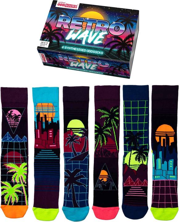 Image du produit United Oddsocks Retro Wave (Lot de 3, 39 - 46)