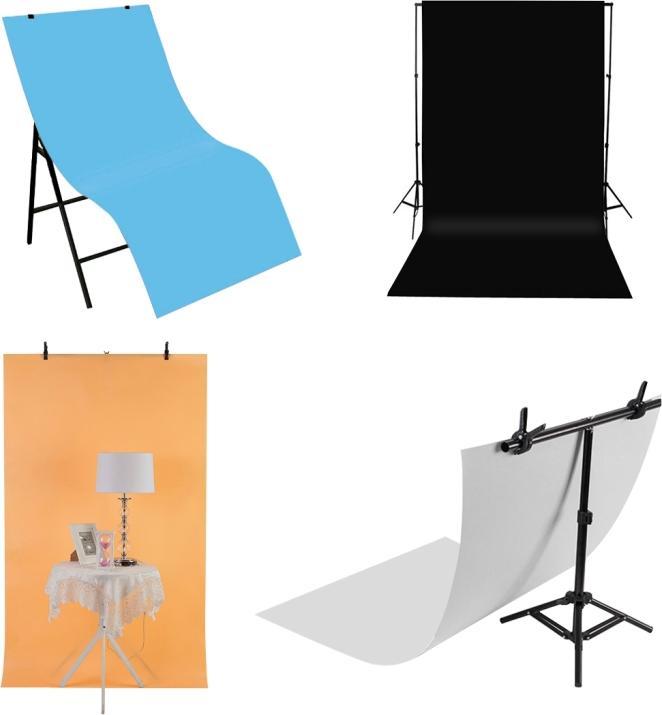 Actual product image Puluz Photography Background PVC Paper Kits for Studio Tent Box, Size: 121cm x 58cm (Blue) (121 cm)