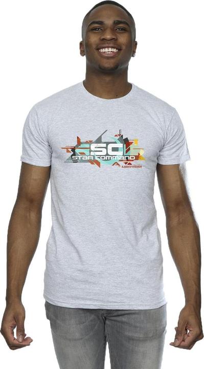 Actual product image Disney Mens Lightyear Star Command Graphic Title T-Shirt (4XL)