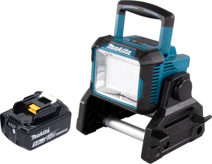 Produktbild Makita DEADML 811 T1 Akku Baustrahler 14,4 / 18 V 3000 lm LED + 1x Akku 5,0 Ah - ohne Ladegerät (3000 lm)